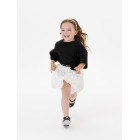 Футболка детская оверсайз Teezer, черная, 6 лет