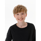 Футболка детская оверсайз Teezer, черная, 6 лет