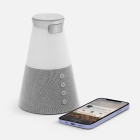 Bluetooth-колонка с беспроводной зарядкой и подсветкой Cone Sonance, серая
