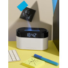 Увлажнитель-ароматизатор с часами и подсветкой ClockWave, белый
