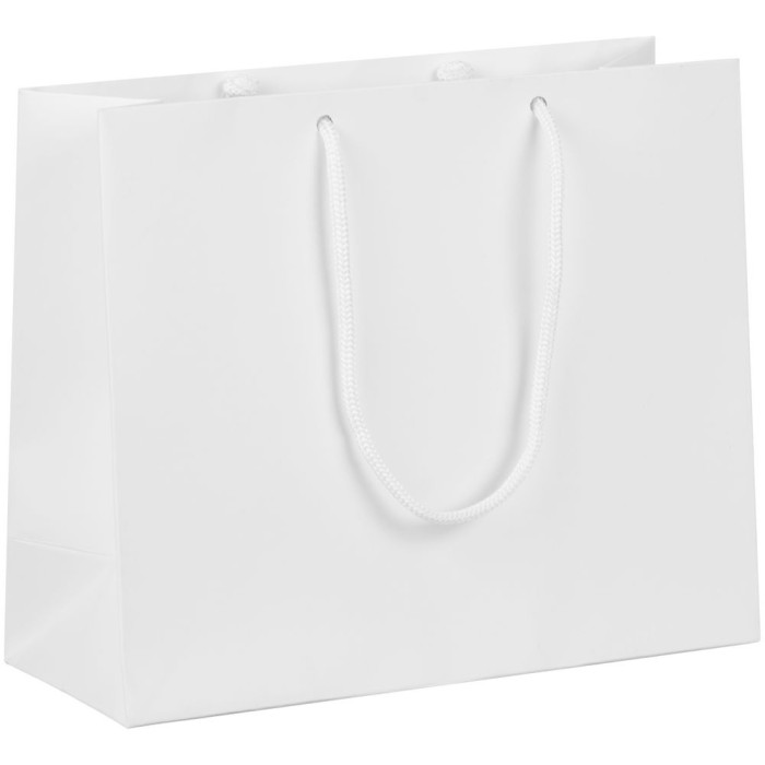 Пакет бумажный с ламинацией Lami Tote S, белый