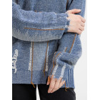 Джемпер Denim свободного силуэта на заказ, полушерсть, размер XS