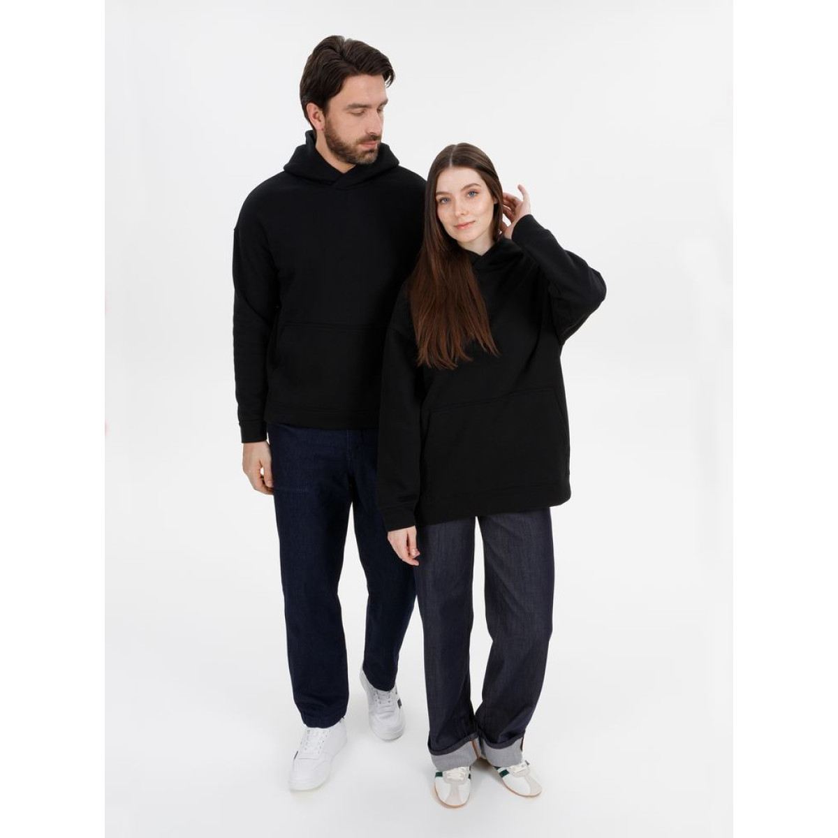 Худи оверсайз унисекс Snuggie, черное, размер XS/S