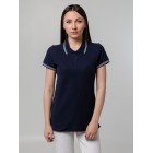 Рубашка поло женская Virma Stripes Lady, темно-синяя, размер S