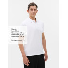 Рубашка поло мужская Prescott men 170 белая, размер S