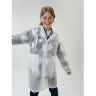 Дождевик детский RainDrop Kids, белый, 8 лет (рост 118-128)