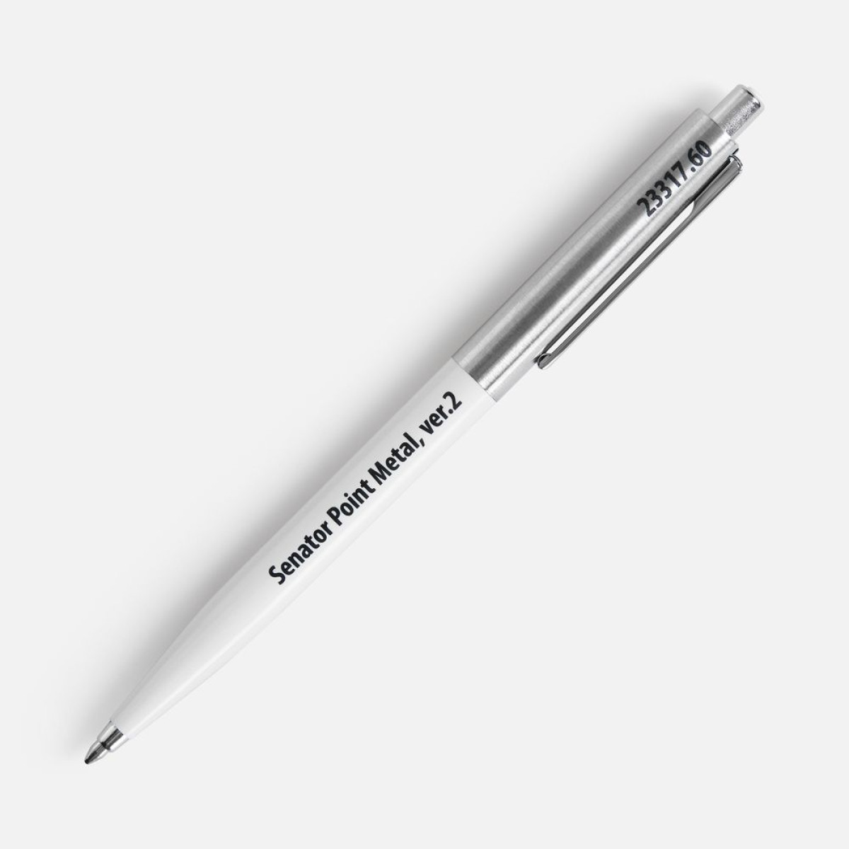 Ручка шариковая Senator Point Metal, ver.2, белая