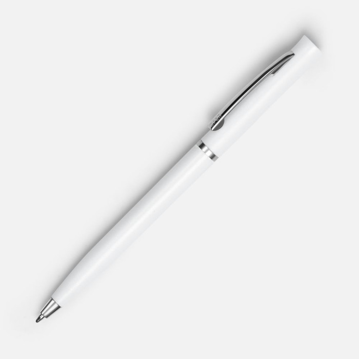 Ручка шариковая Euro Chrome, белая