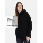 Худи оверсайз унисекс Snuggie, черное, размер XS/S