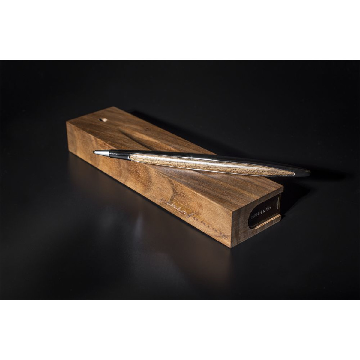 Шариковая ручка Cambiano Shiny Chrome Walnut