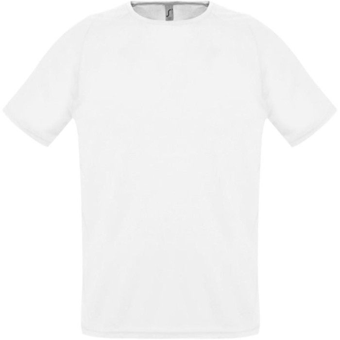 Футболка унисекс Sporty 140 белая, размер XXS