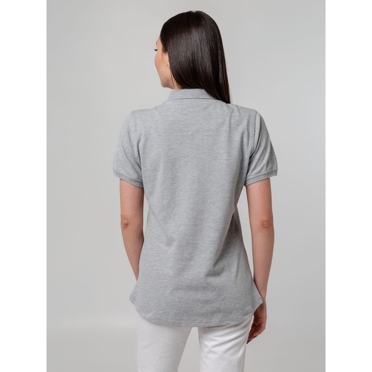 Рубашка поло женская Virma Stretch Lady, серый меланж, размер S