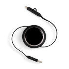 Складной кабель с переходниками pocketCoil, черный