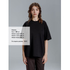 Футболка оверсайз Kangas, черная, XL/XXL