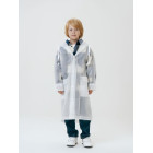 Дождевик детский RainDrop Kids, белый, 8 лет (рост 118-128)