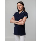 Рубашка поло женская Virma Stripes Lady, темно-синяя, размер S